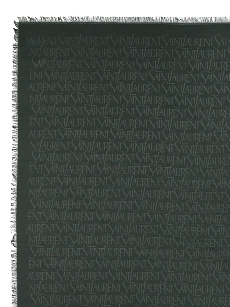 Sciarpa Jacquard In Seta e Lana