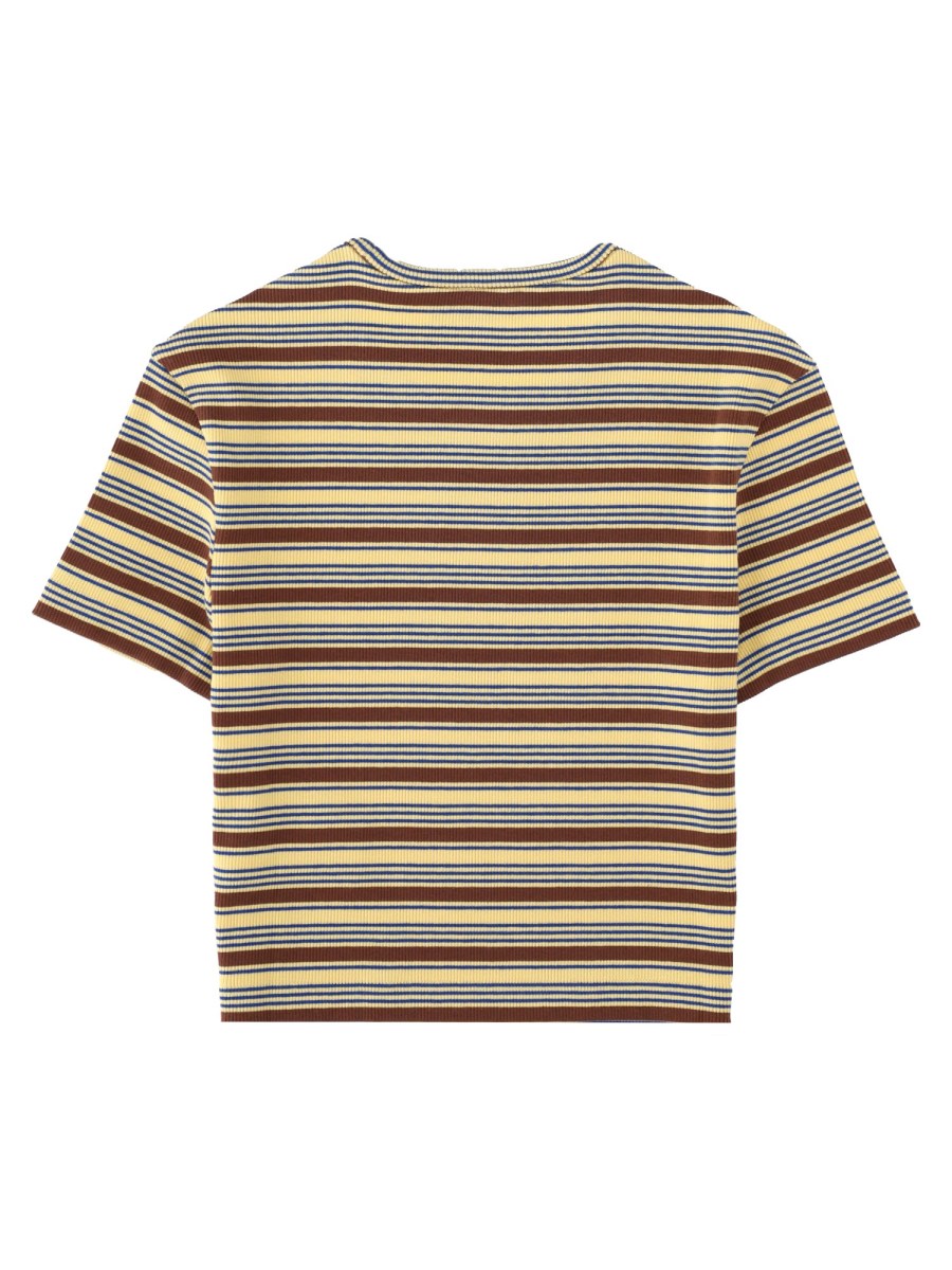 MAGLIA IN COTONE A RIGHE MULTICOLOR
