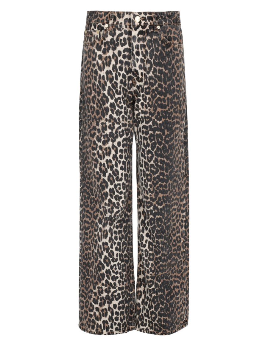 JEANS CON STAMPA ANIMALIER