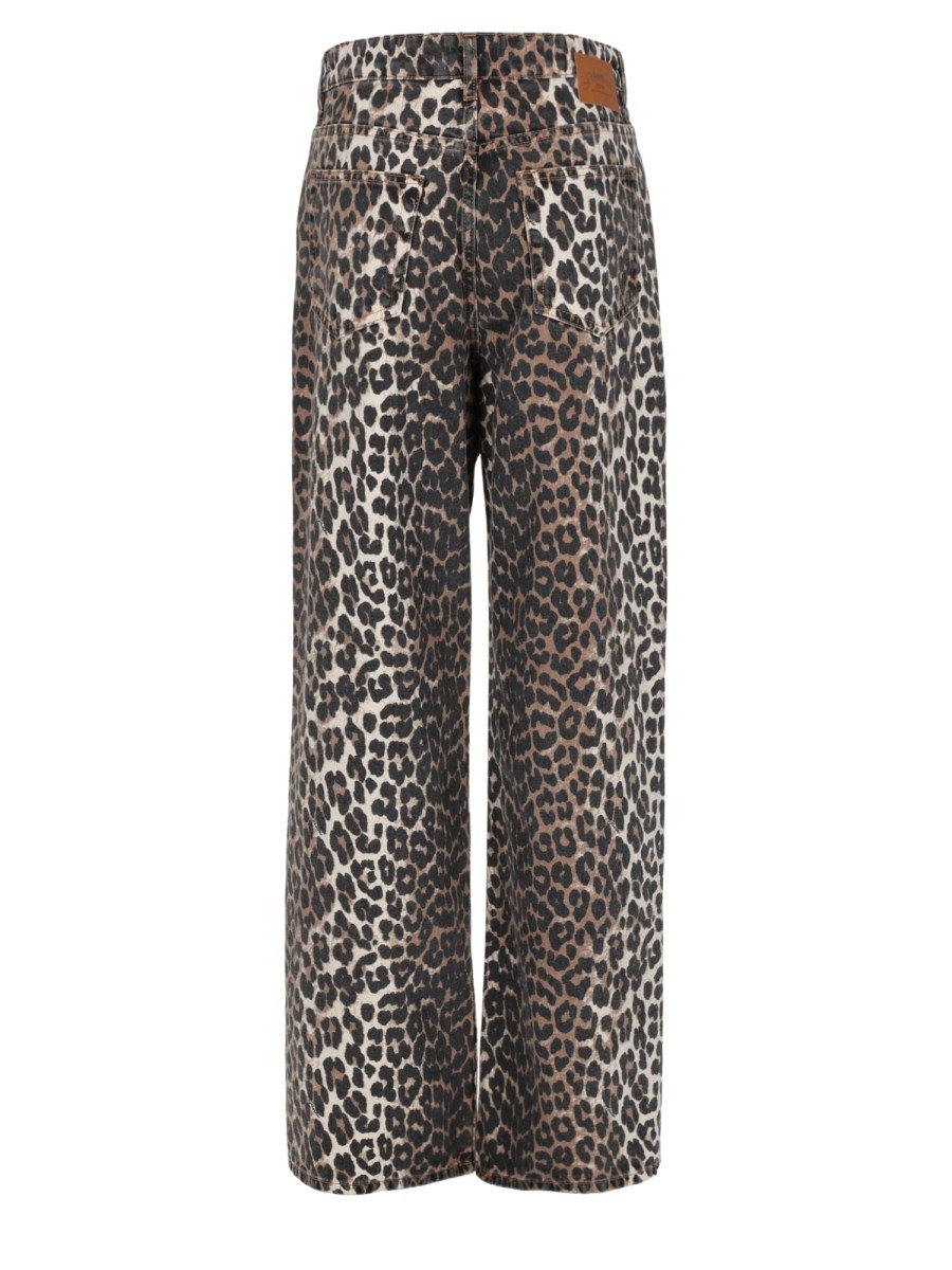 JEANS CON STAMPA ANIMALIER