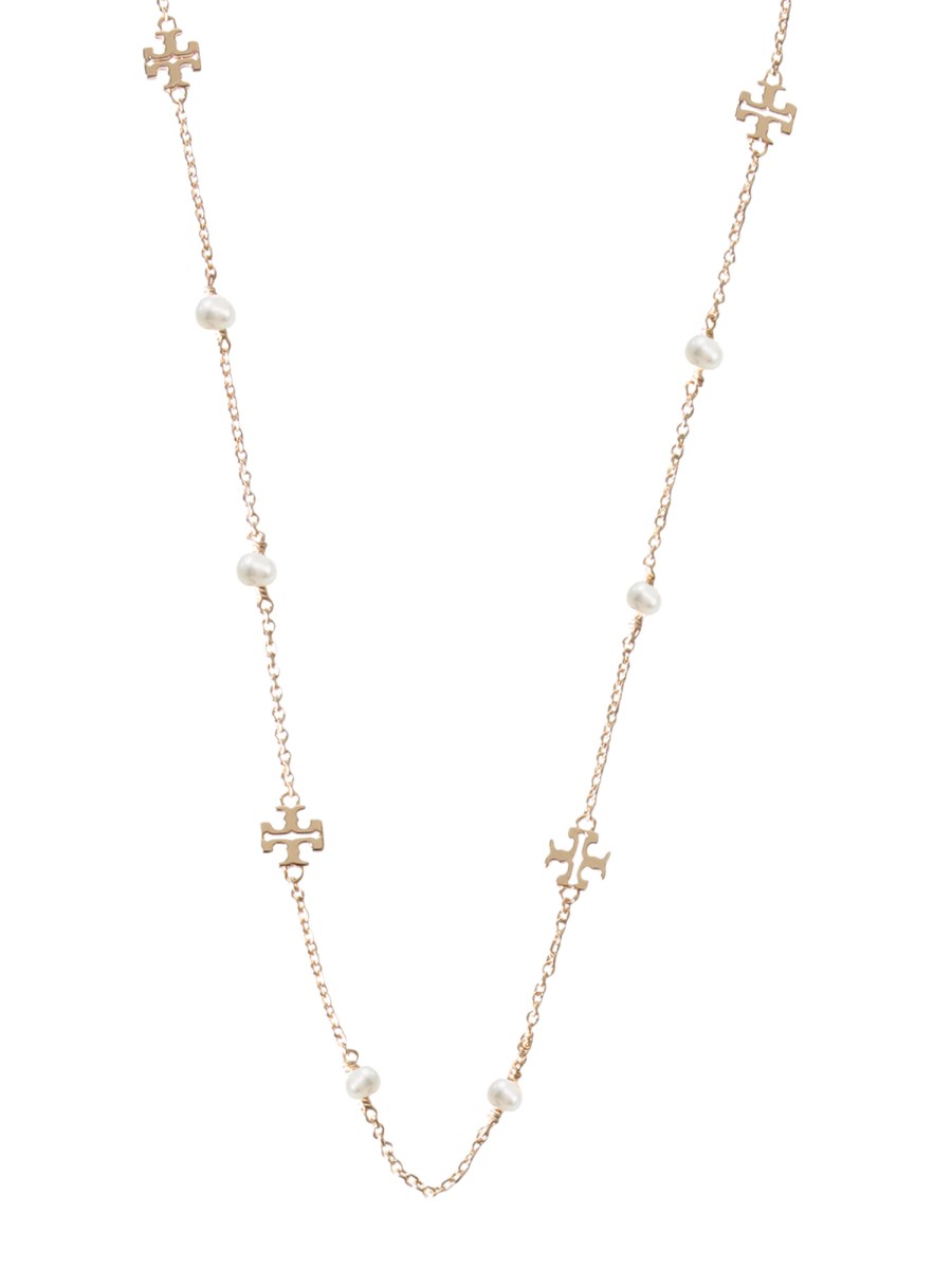 COLLANA KIRA CON LOGO E PERLE