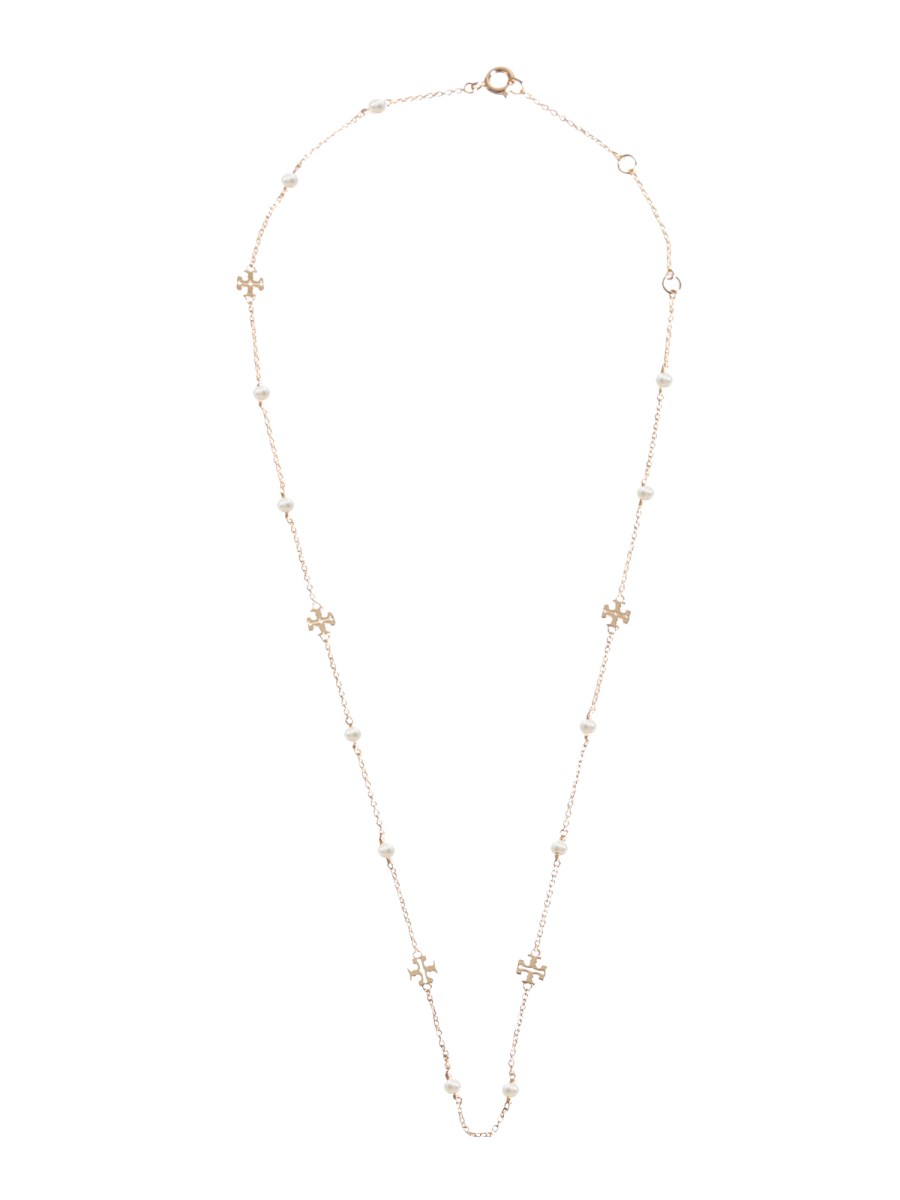 COLLANA KIRA CON LOGO E PERLE