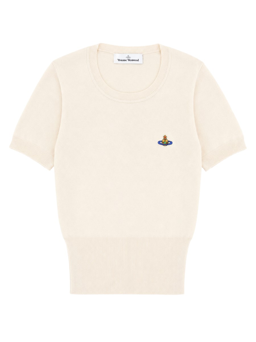 TOP IN MAGLIA BEA CON LOGO