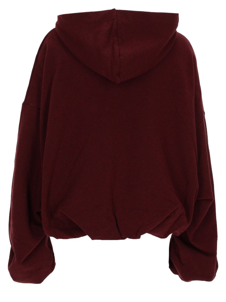 FELPA IN COTONE CON ZIP