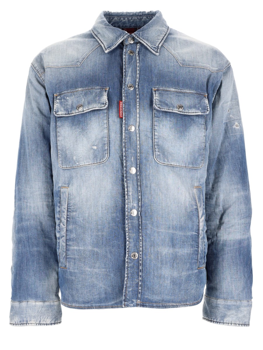 Camicia In Denim “Medium Perfecto Puffy”