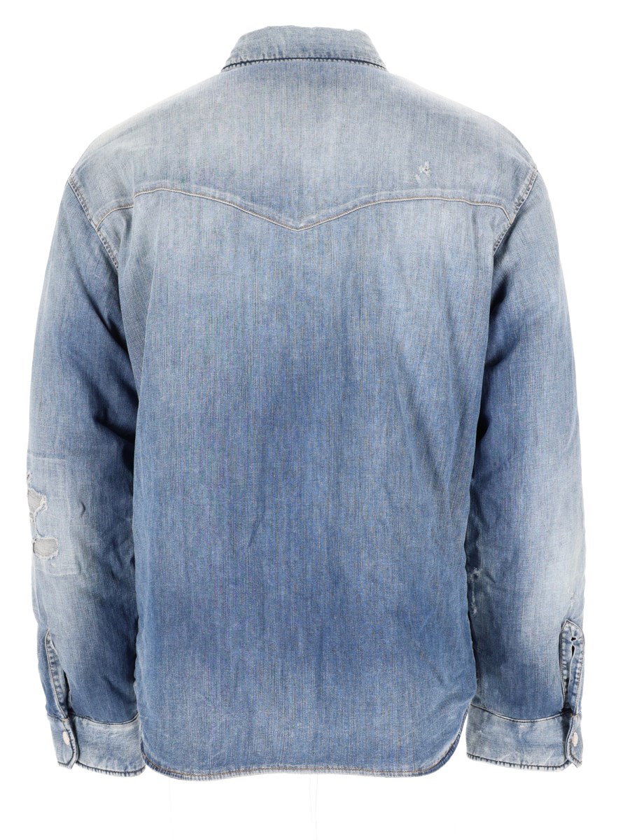 Camicia In Denim “Medium Perfecto Puffy”