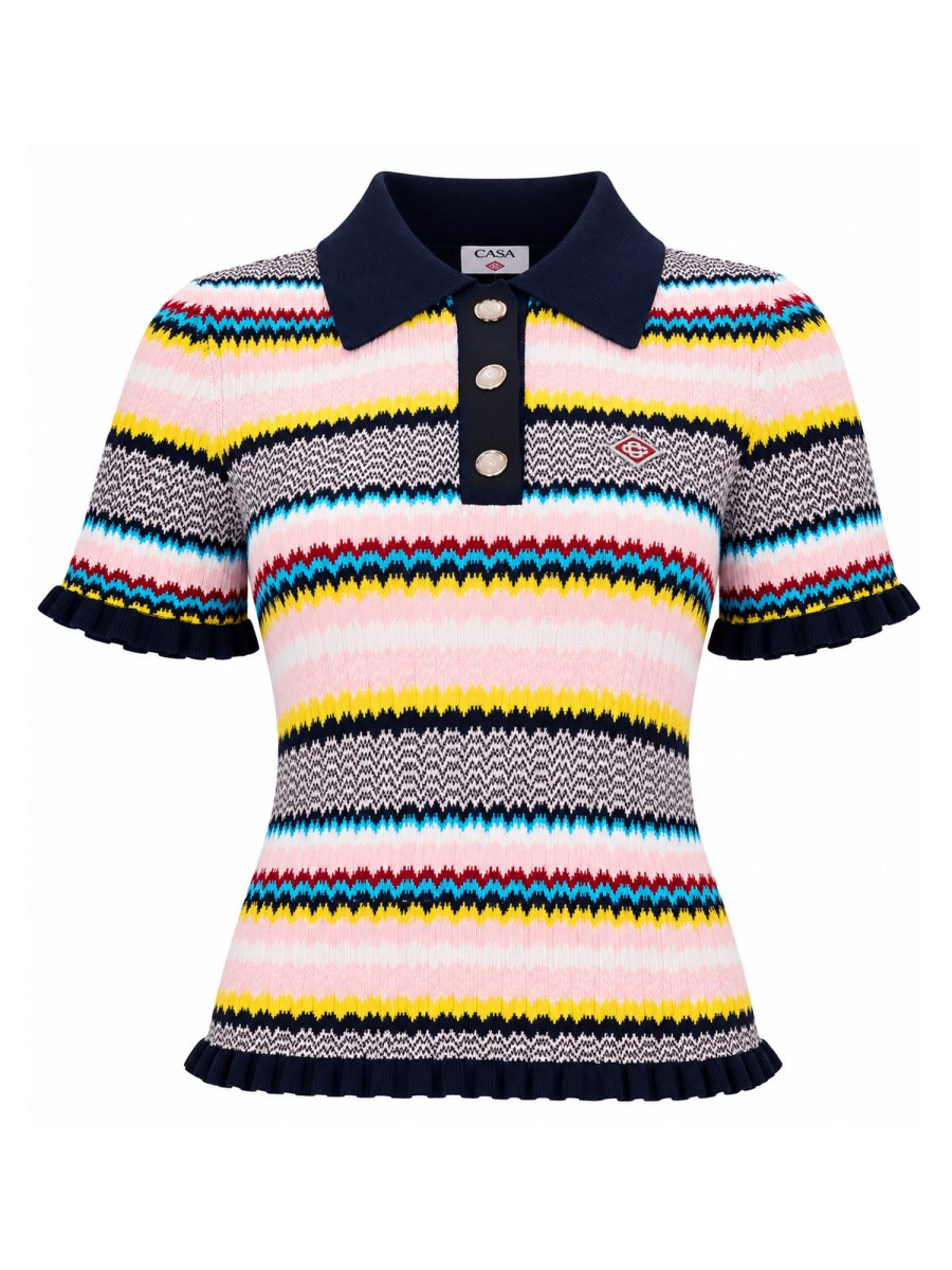 MAGLIA POLO CON MOTIVO CHEVRON