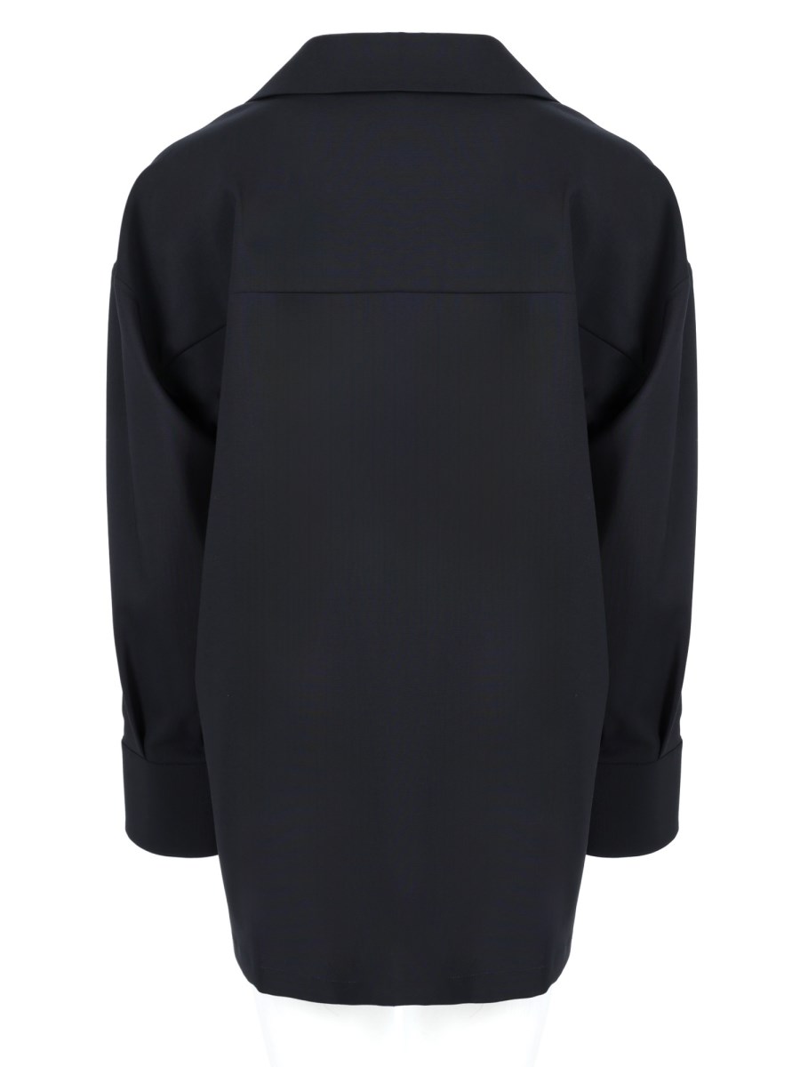 Blusa in Tela di Pura Lana