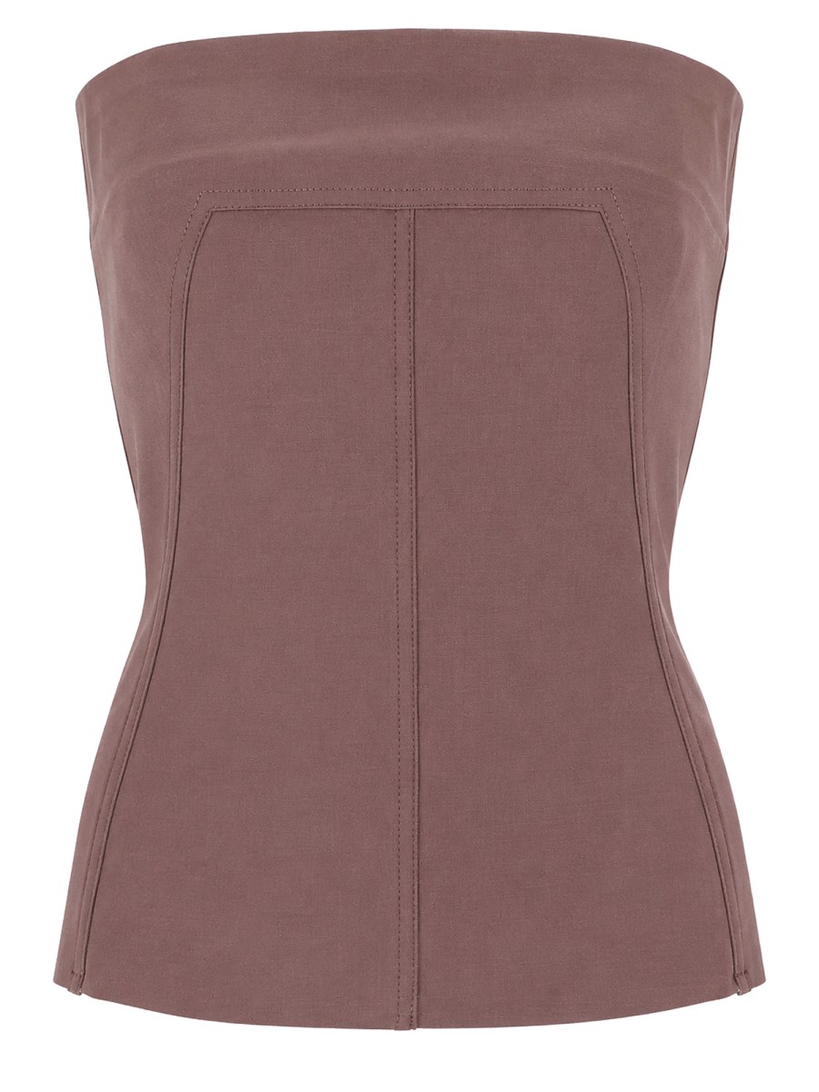 TOP BUSTIER IN LANA