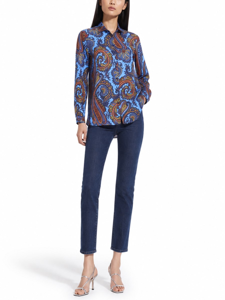 CAMICIA CON STAMPA PAISLEY