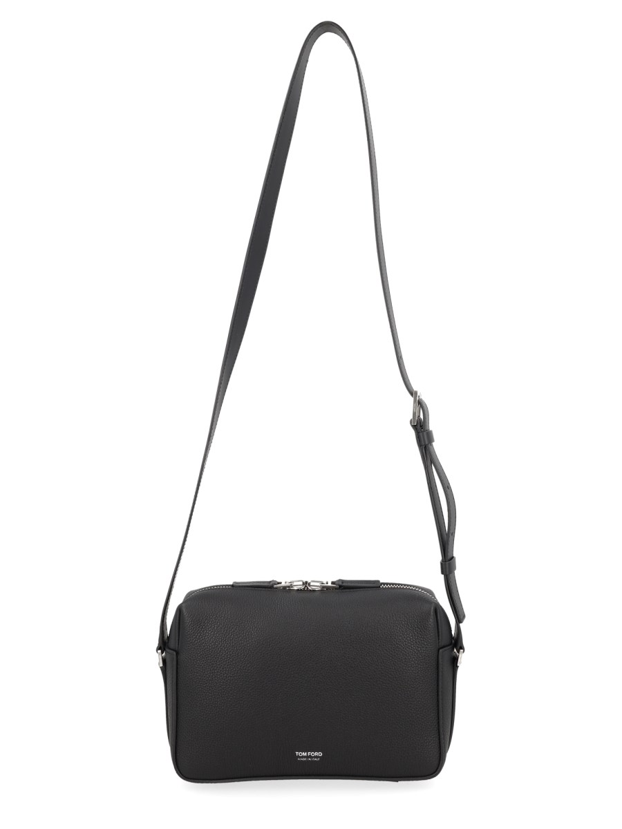 BORSA A TRACOLLA IN PELLE MARTELLATA