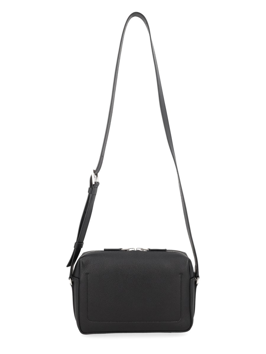 BORSA A TRACOLLA IN PELLE MARTELLATA