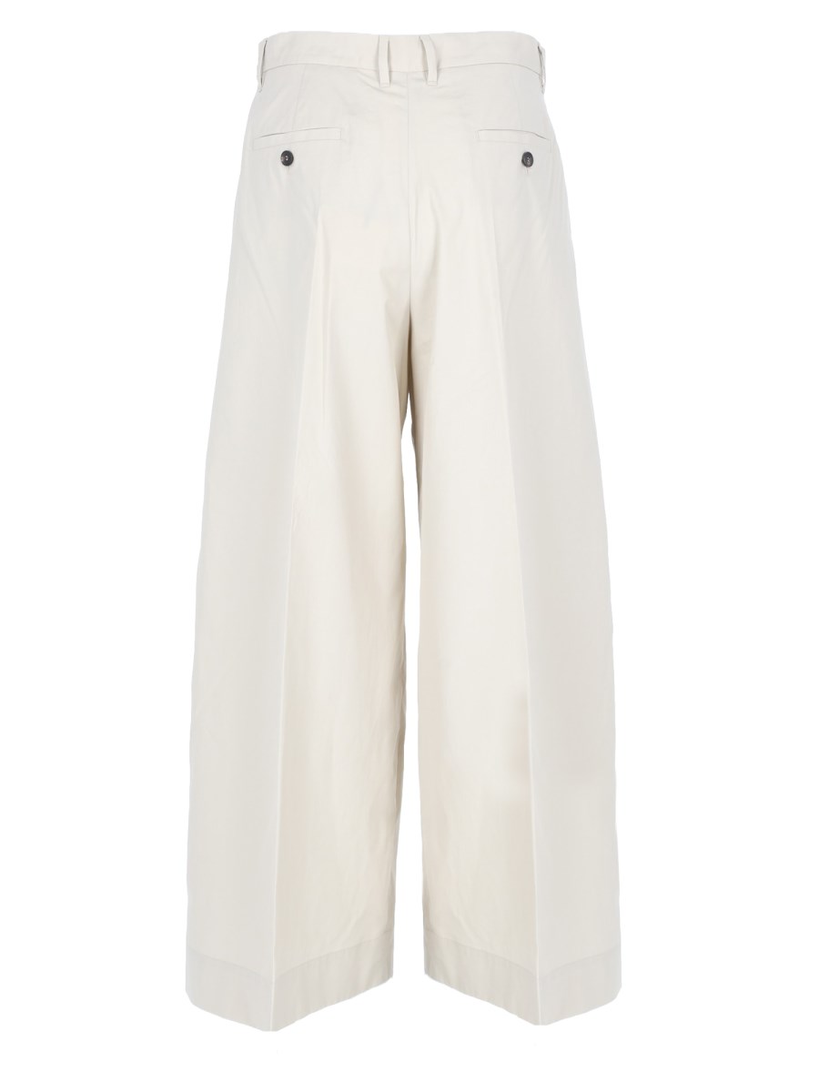 PANTALONE IN POPELINE DI COTONE 