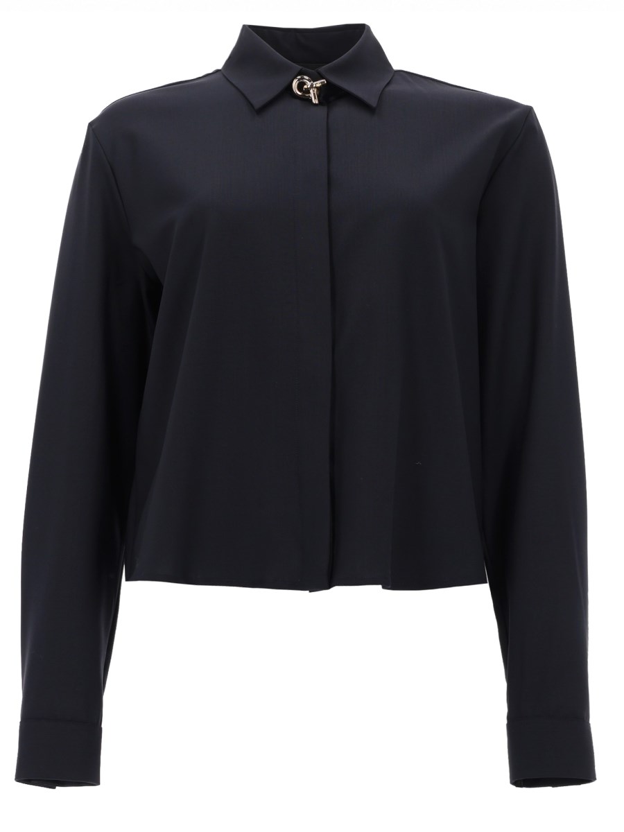 CAMICIA BOXY IN FRESCO LANA