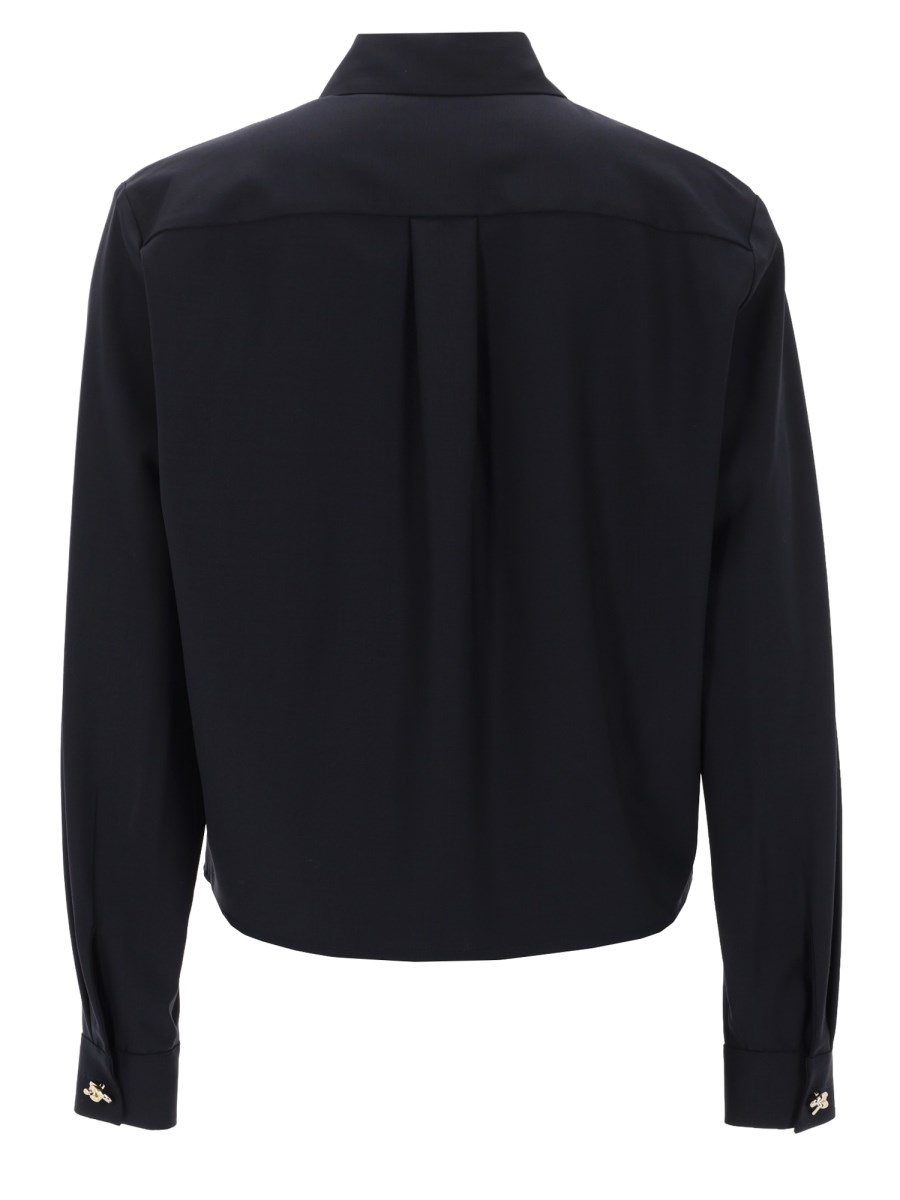 CAMICIA BOXY IN FRESCO LANA