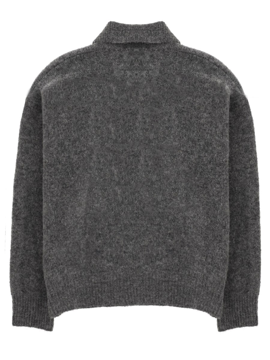 Polo in Maglia con Logo Ricamato
