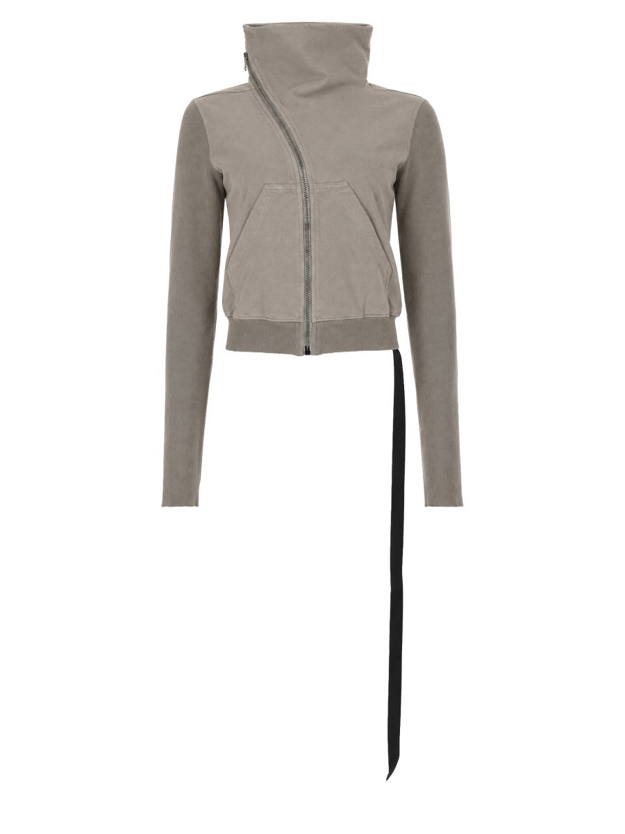 FELPA MOUNTAIN CON ZIP ASIMMETRICA