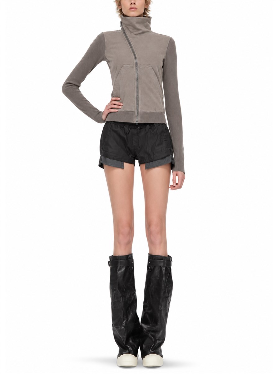 FELPA MOUNTAIN CON ZIP ASIMMETRICA