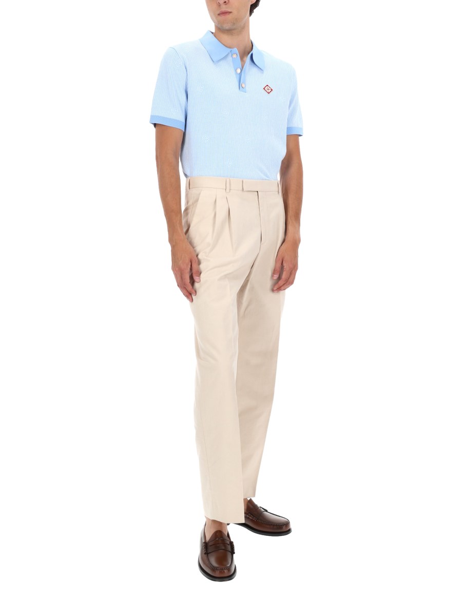 POLO IN MAGLIA A RIGHE