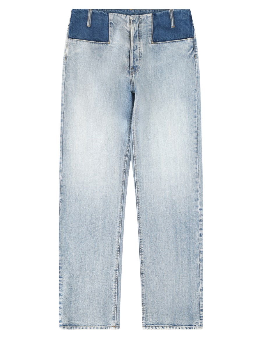 Jeans A Gamba Dritta in denim