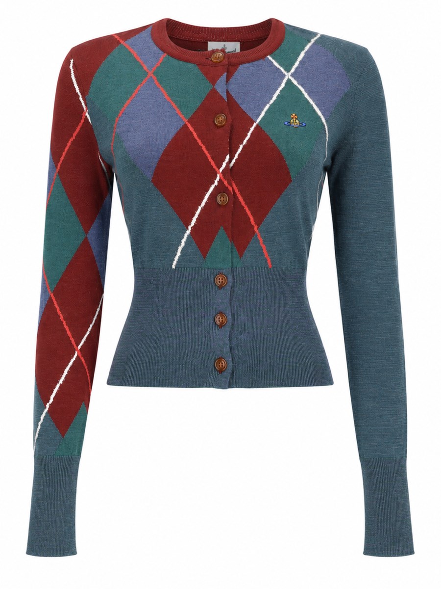 CARDIGAN ARGYLE CROPPED