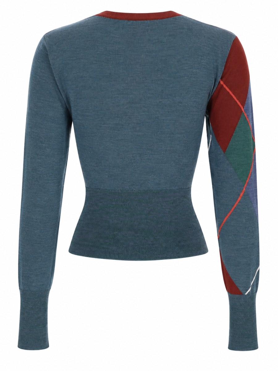 CARDIGAN ARGYLE CROPPED