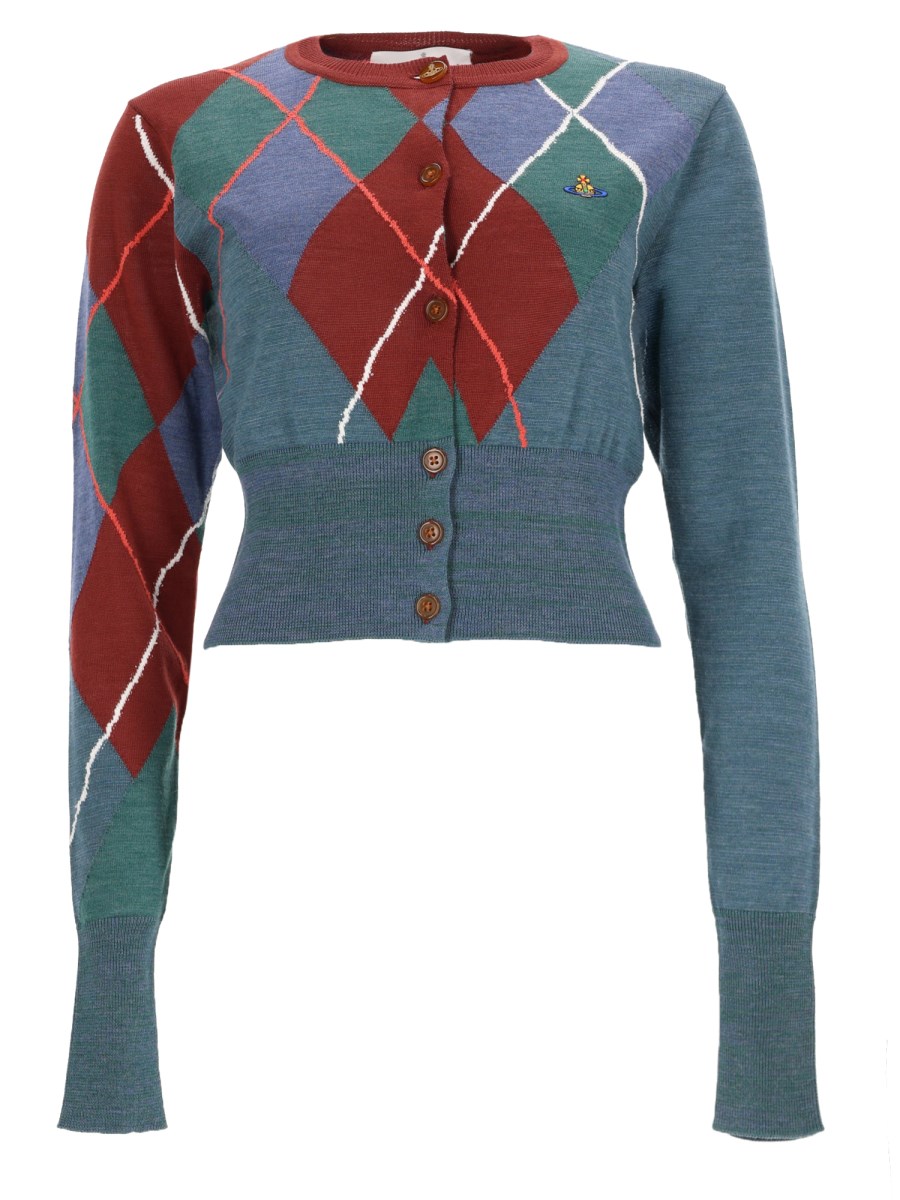 CARDIGAN ARGYLE CROPPED