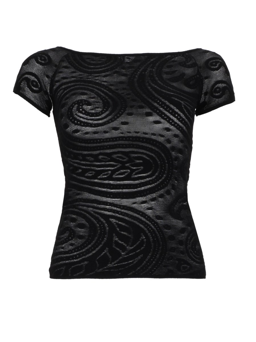TOP JACQUARD CON MOTIVO PAISLEY
