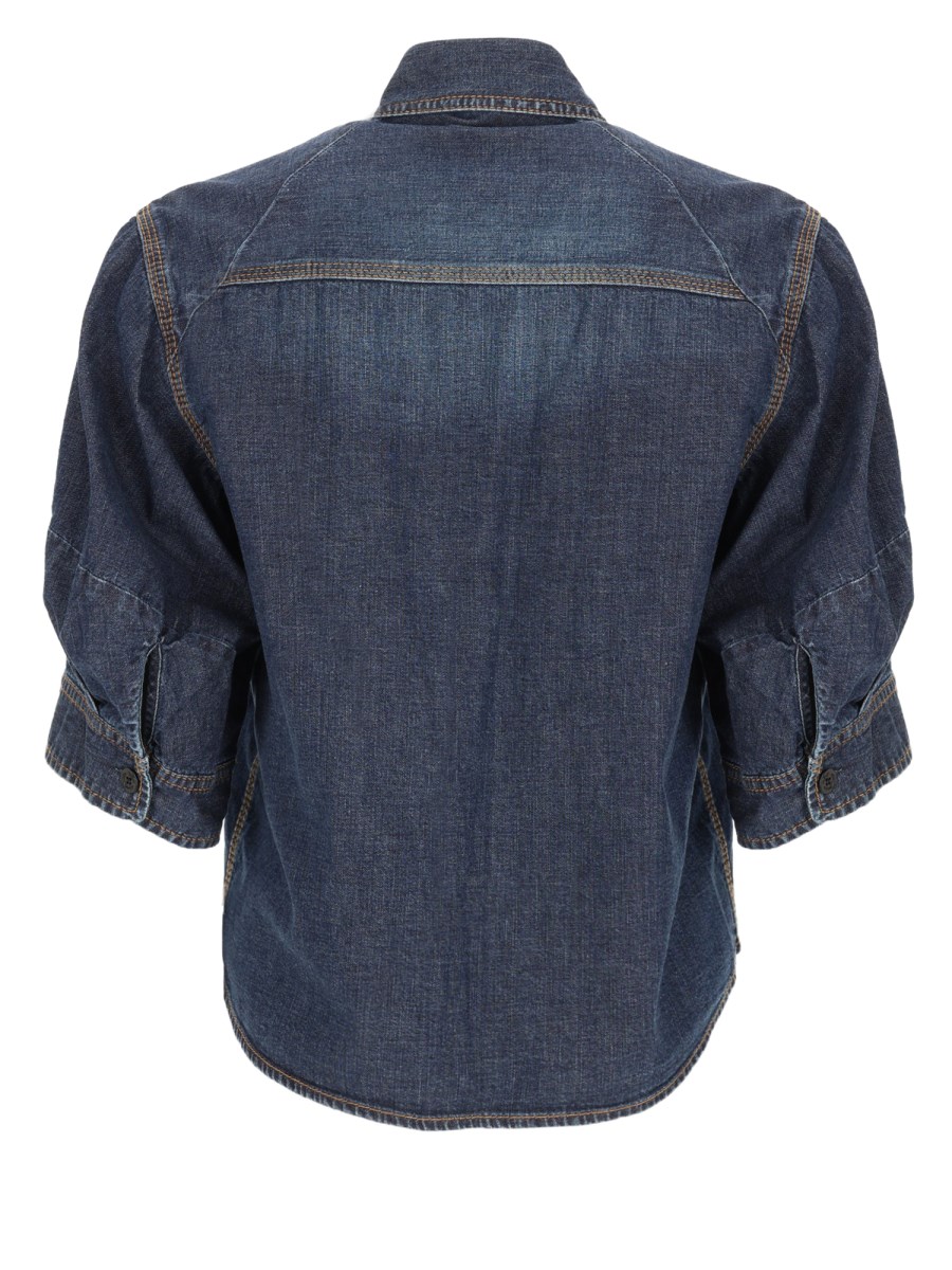 Camicia In Denim Di Cotone