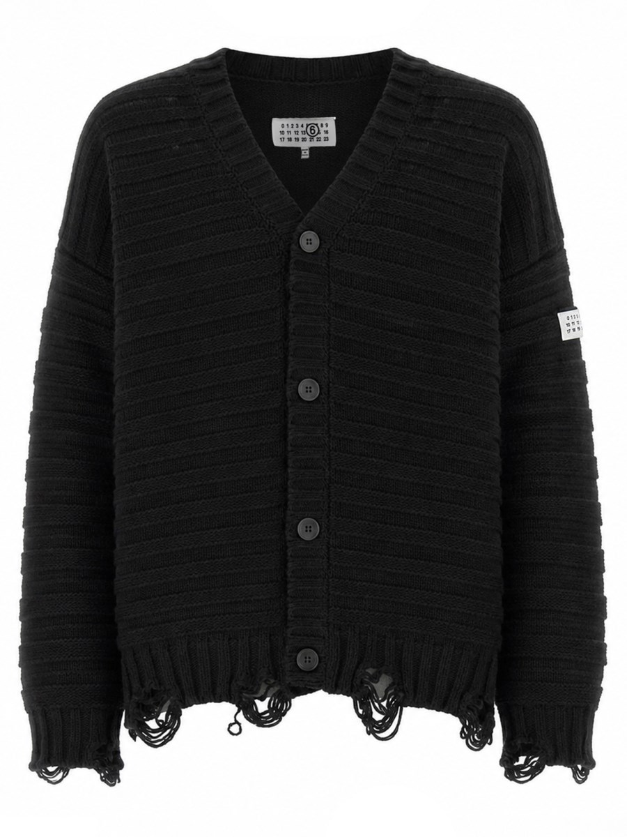 CARDIGAN CON SCOLLO A V 