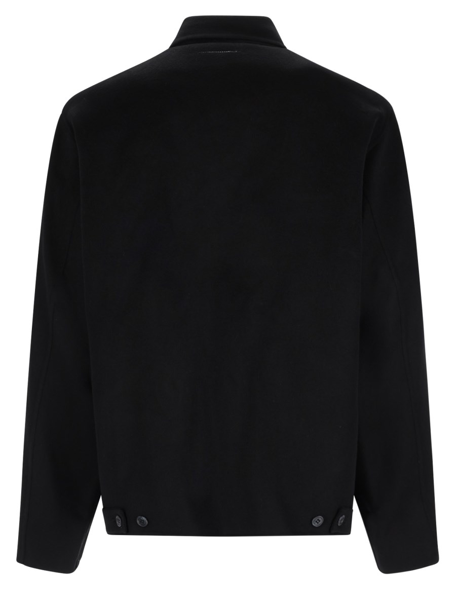 Giacca In Lana Double-Face Con Zip