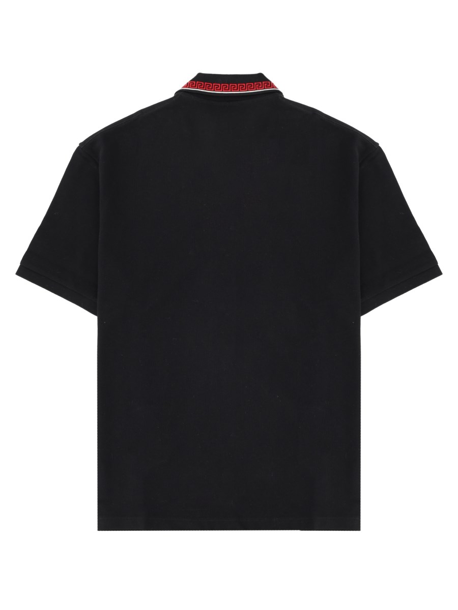 Polo Con Logo E Ricamo Greca