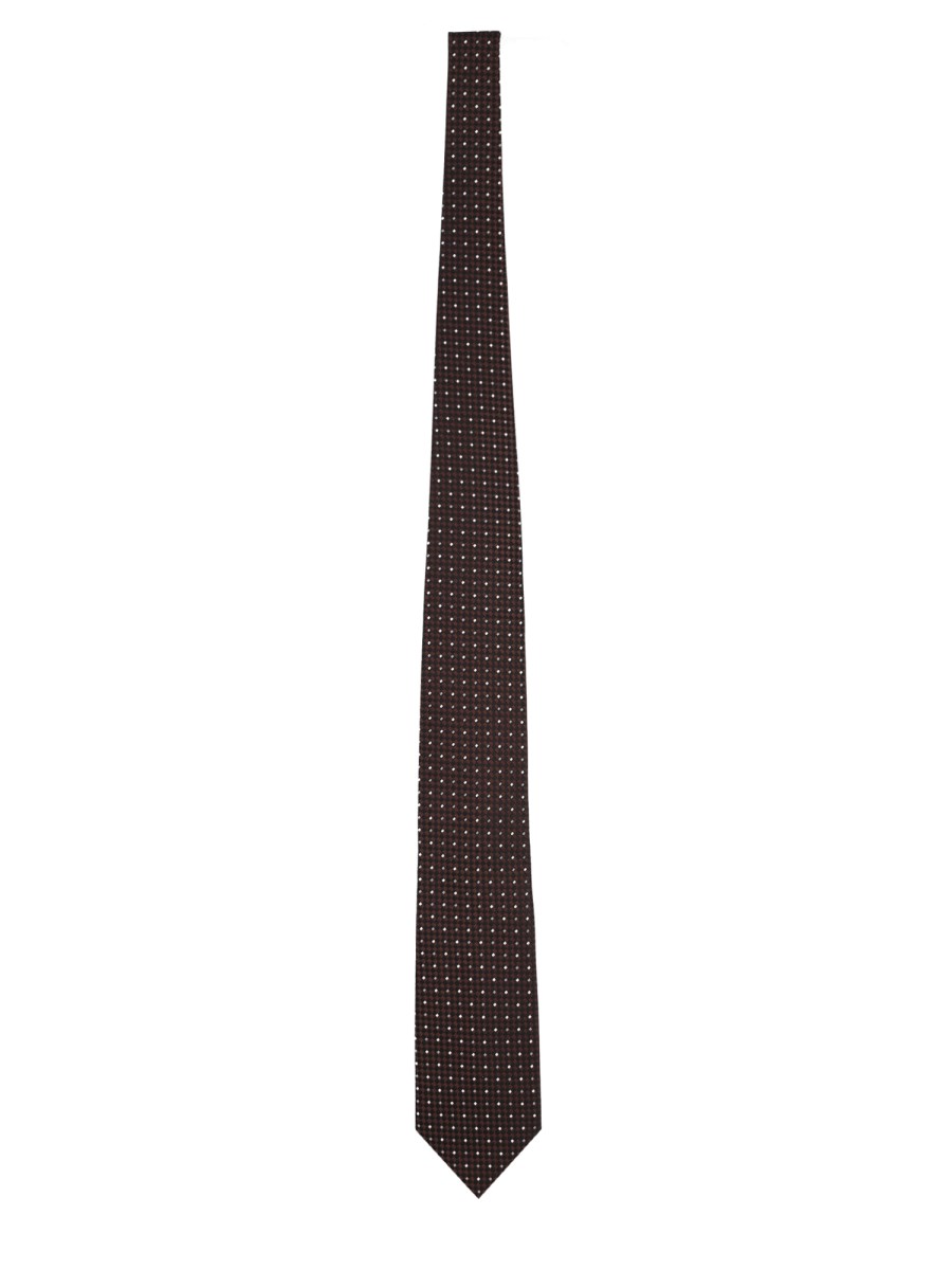 CRAVATTA IN JACQUARD DI SETA 8 CM