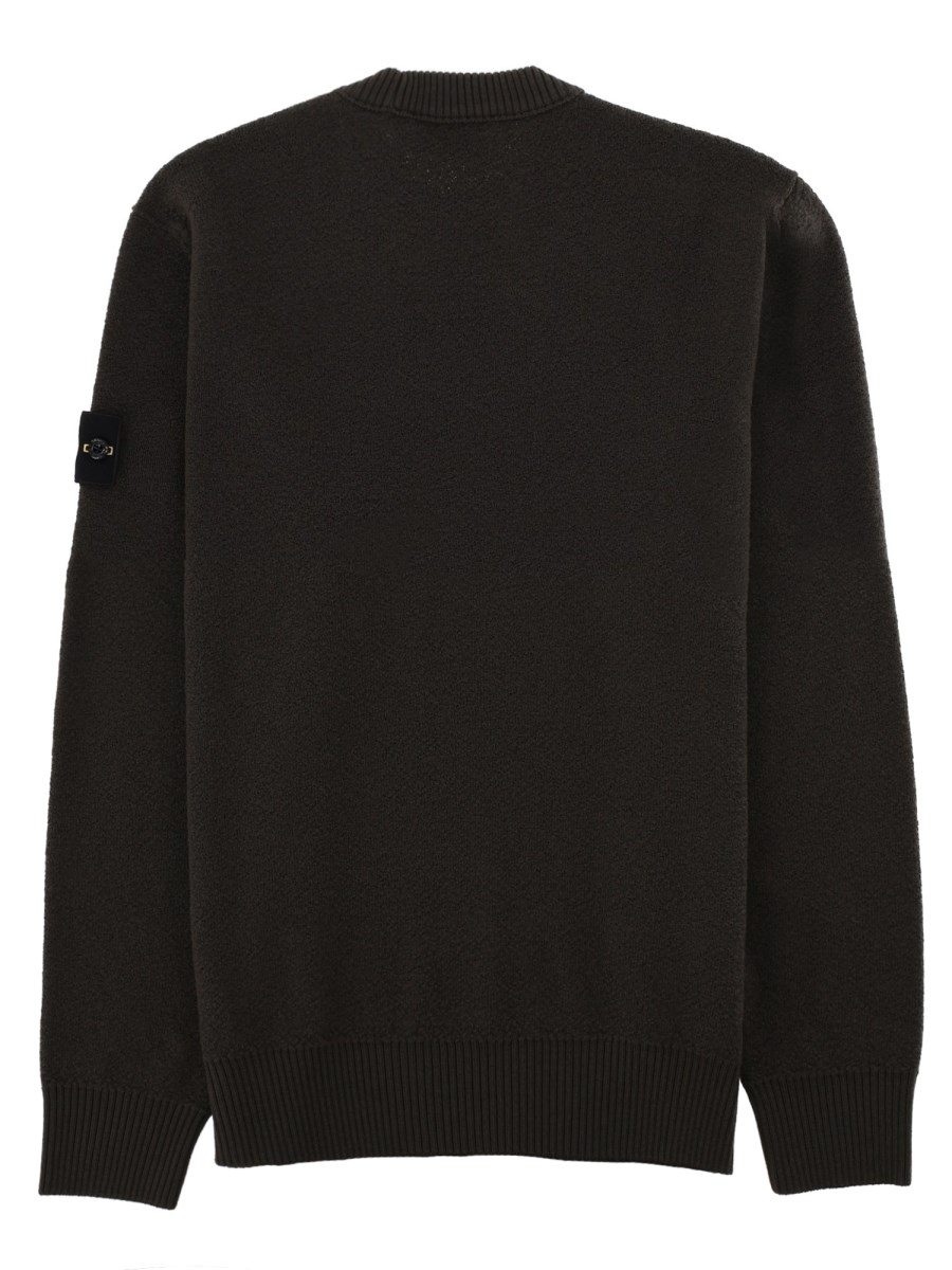 MAGLIA IN LANA A COSTINE