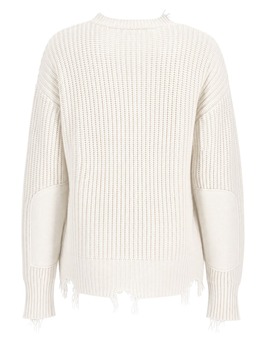 Pullover Distressed Con Scollo A V