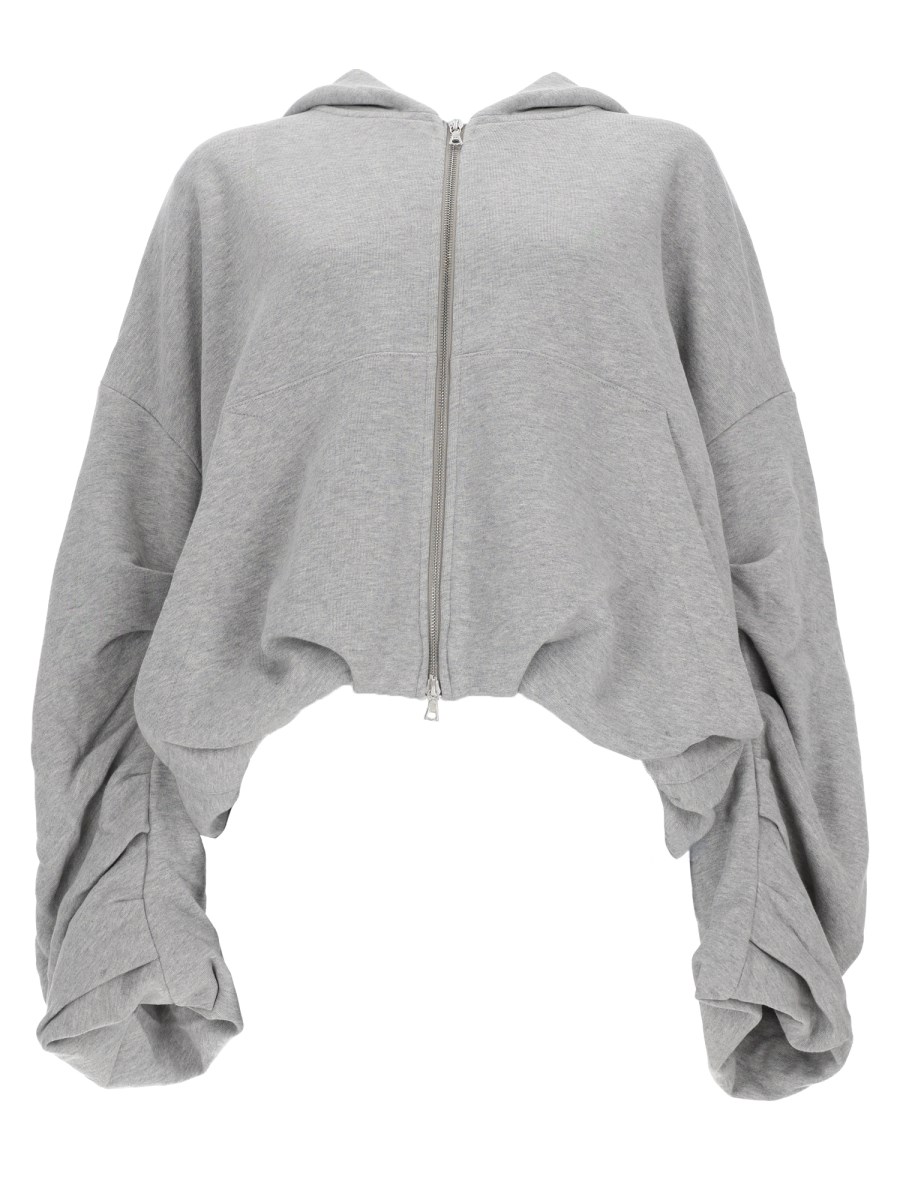 FELPA IN COTONE CON ZIP