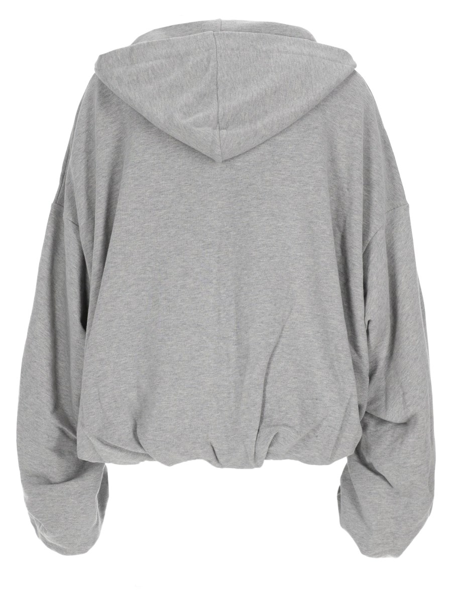 FELPA IN COTONE CON ZIP