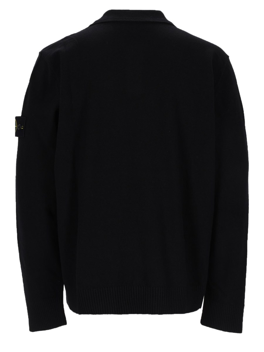 POLO IN MAGLIA CON PATCH LOGO