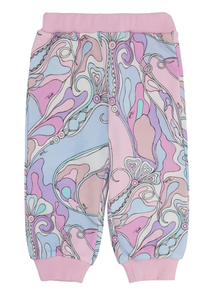Pantalone della tuta con stampa iride all-over