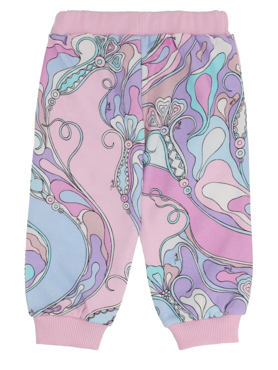 Pantalone della tuta con stampa iride all-over