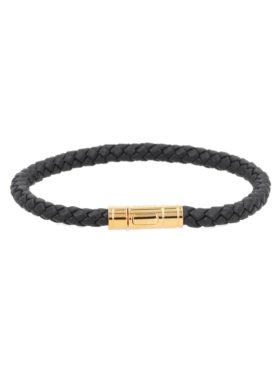 BRACCIALE IN PELLE INTRECCIATA