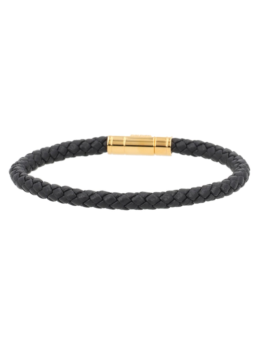 BRACCIALE IN PELLE INTRECCIATA