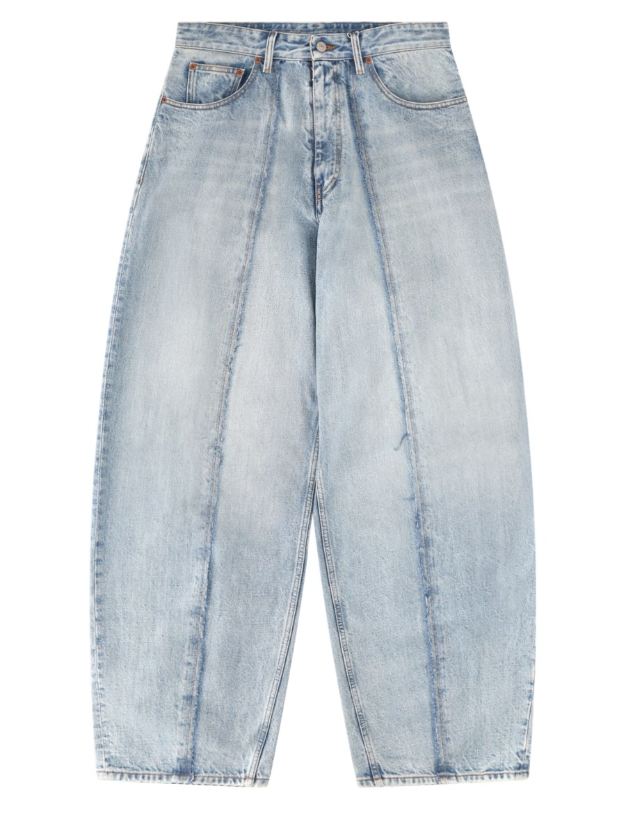 jeans 5 tasche a gamba larga 