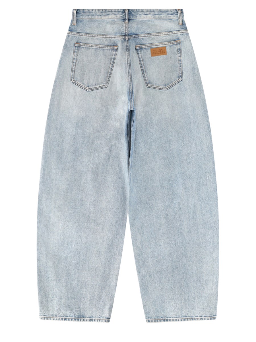 jeans 5 tasche a gamba larga 