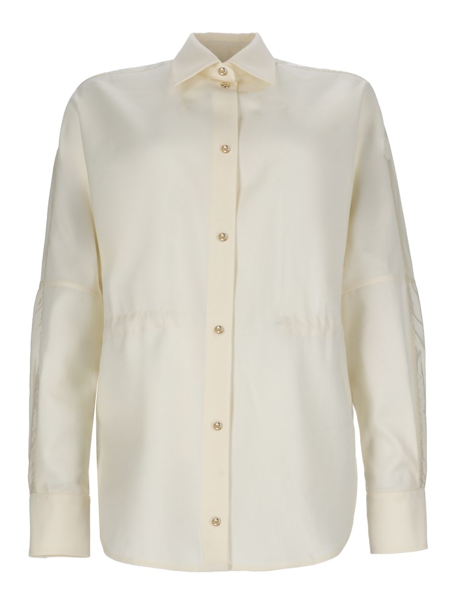 CAMICIA IN LANA E NYLON