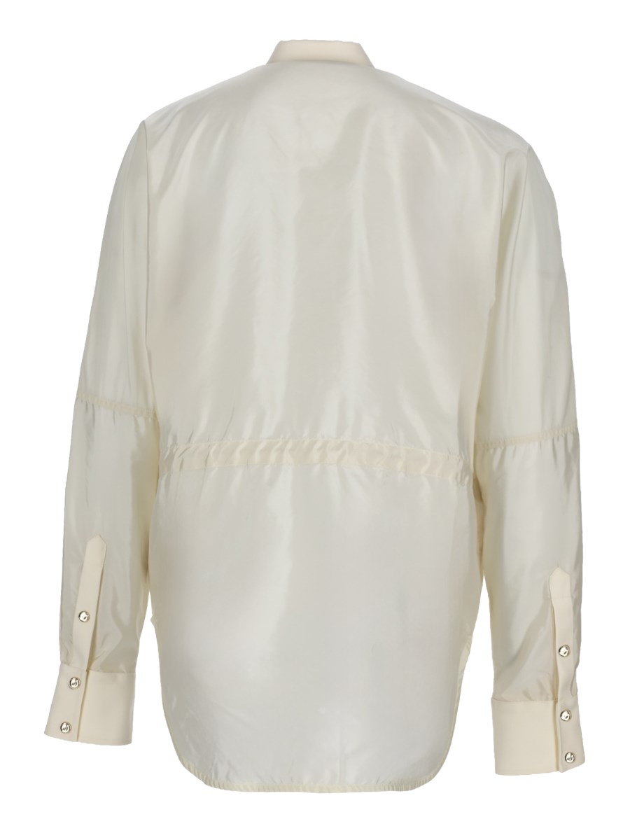 CAMICIA IN LANA E NYLON