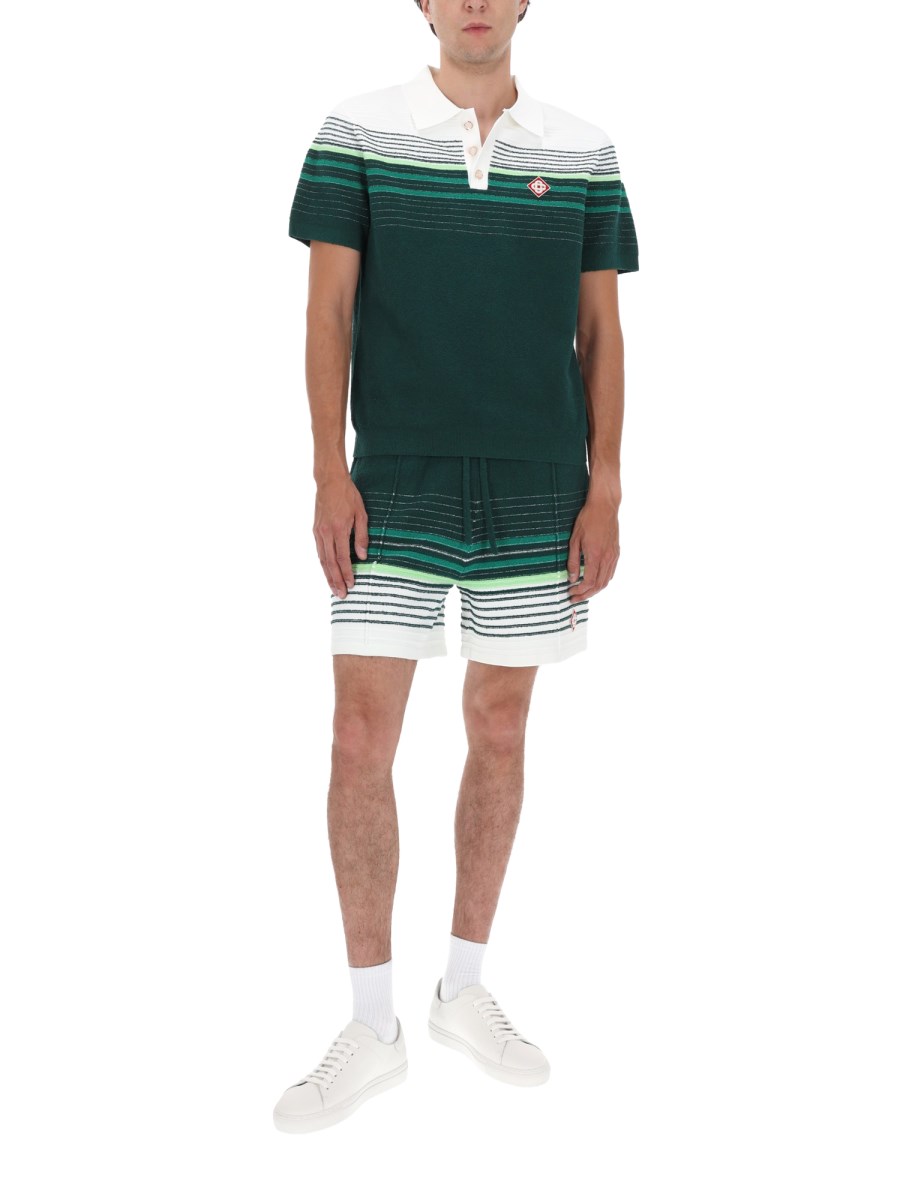 POLO A RIGHE BOUCLÉ