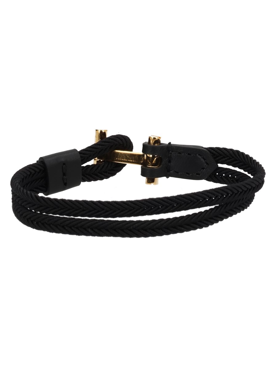 BRACCIALE IN NYLON INTRECCIATO