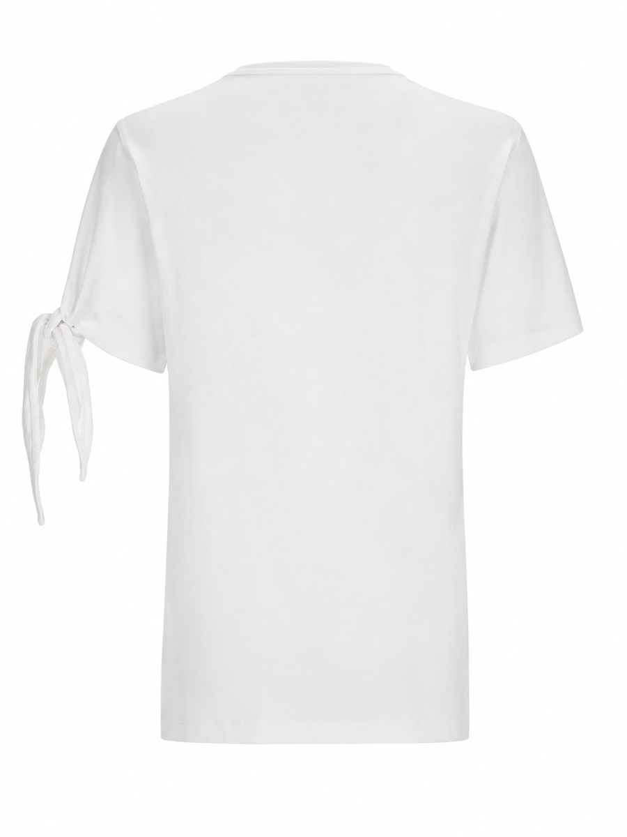 t-shirt con manica annodata