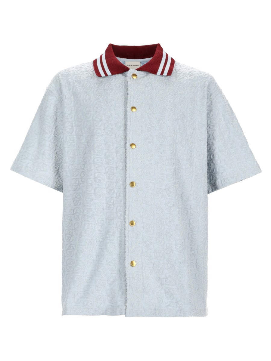 CAMICIA MONOGRAM IN COTONE